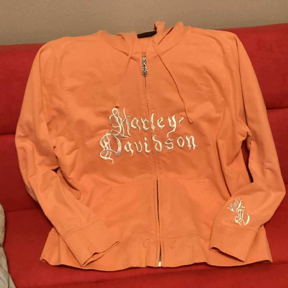 Harley-Davidson Peach Zip-Up Jacket